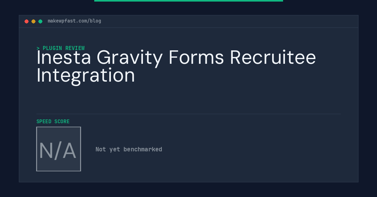 Inesta Gravity Forms Recruitee Integration - MakeWPFast
