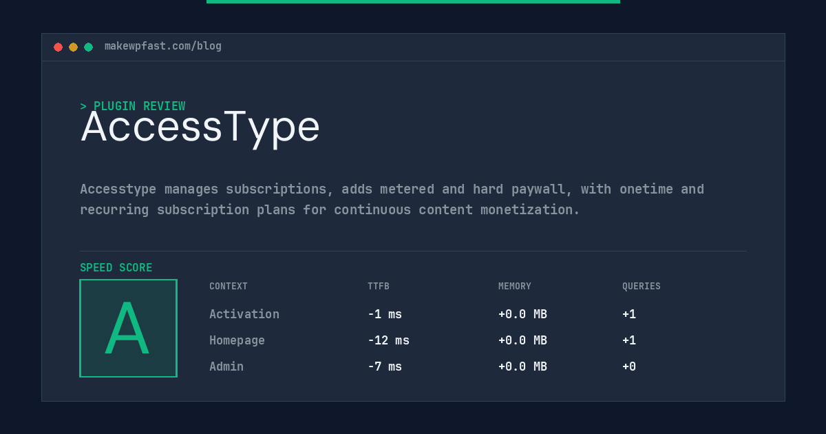 AccessType - MakeWPFast