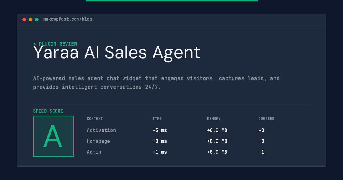 Yaraa AI Sales Agent - MakeWPFast