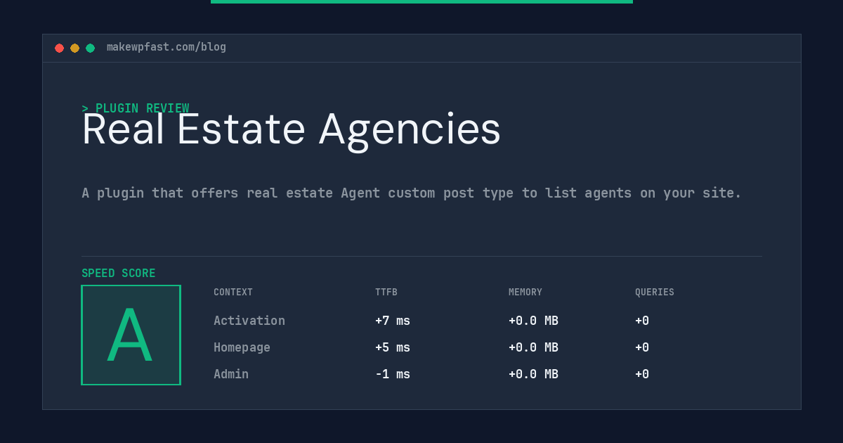 Real Estate Agencies - MakeWPFast