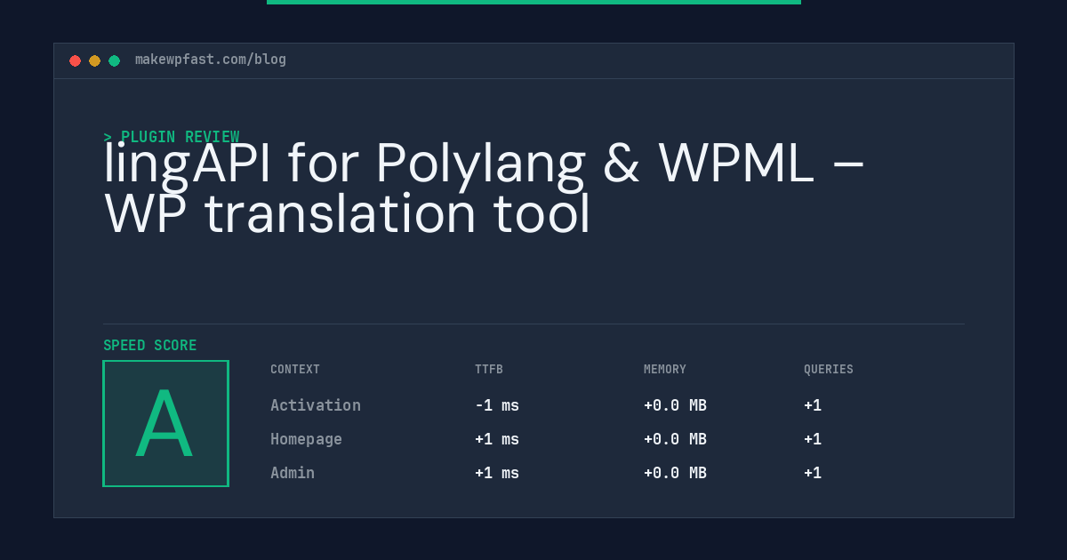 lingAPI for Polylang & WPML – WP translation tool - MakeWPFast