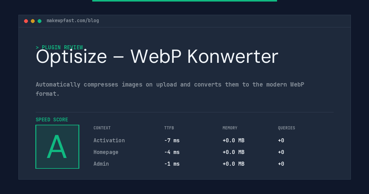 Optisize – WebP Konwerter - MakeWPFast