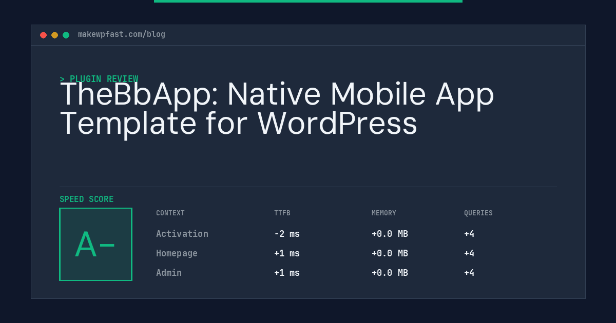 TheBbApp: Native Mobile App Template for WordPress - MakeWPFast