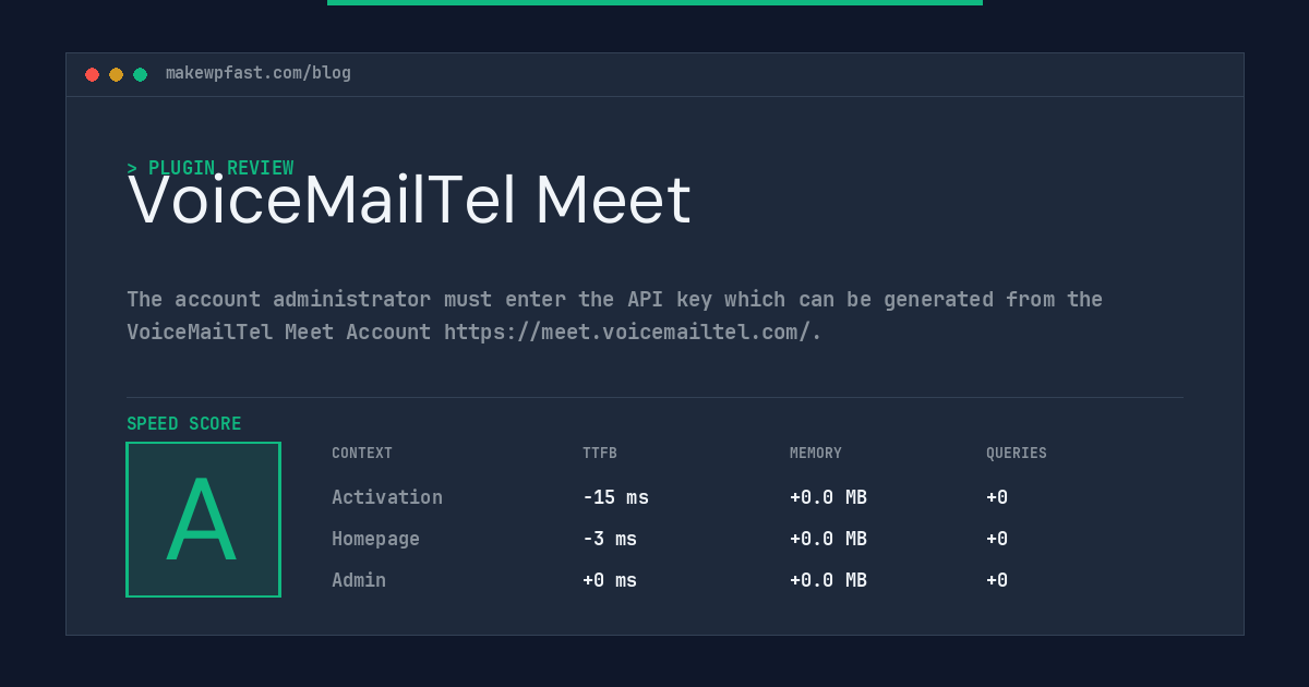 VoiceMailTel Meet - MakeWPFast