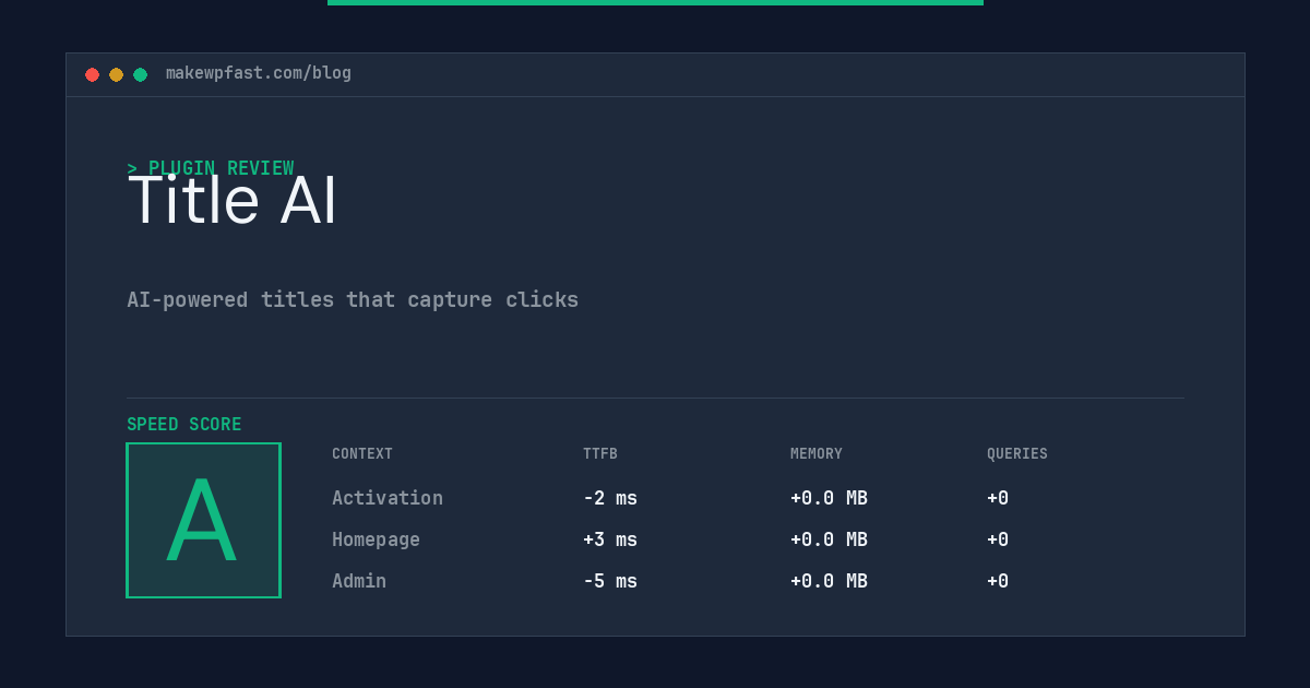 Title AI - MakeWPFast