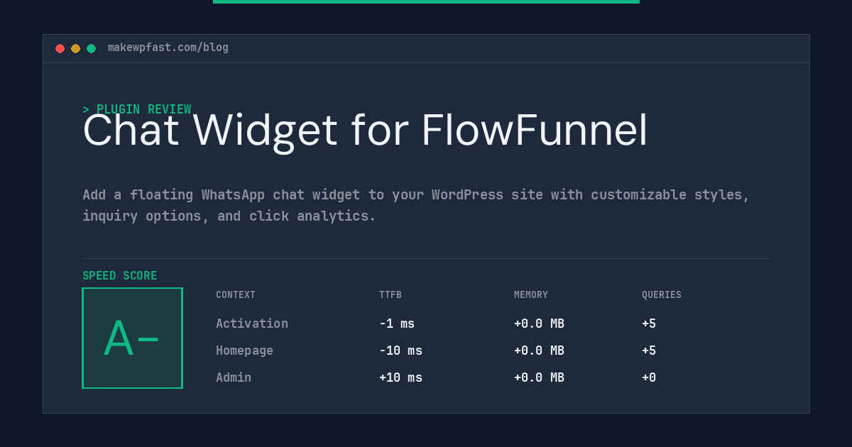 Chat Widget for FlowFunnel - MakeWPFast