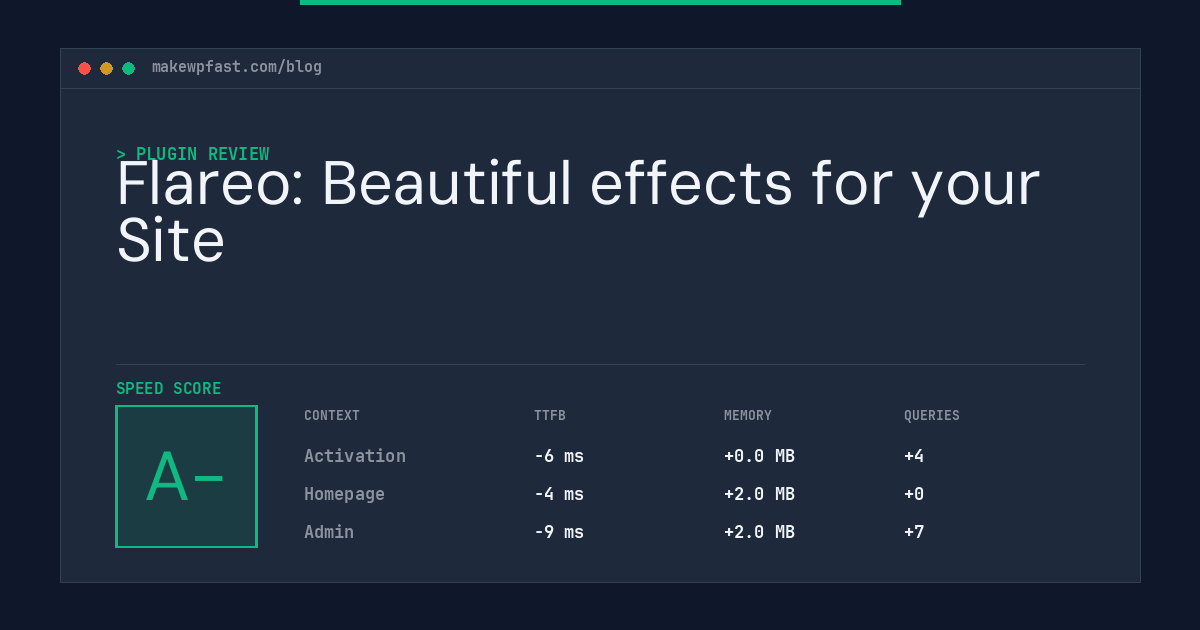 Flareo: Beautiful effects for your Site - MakeWPFast
