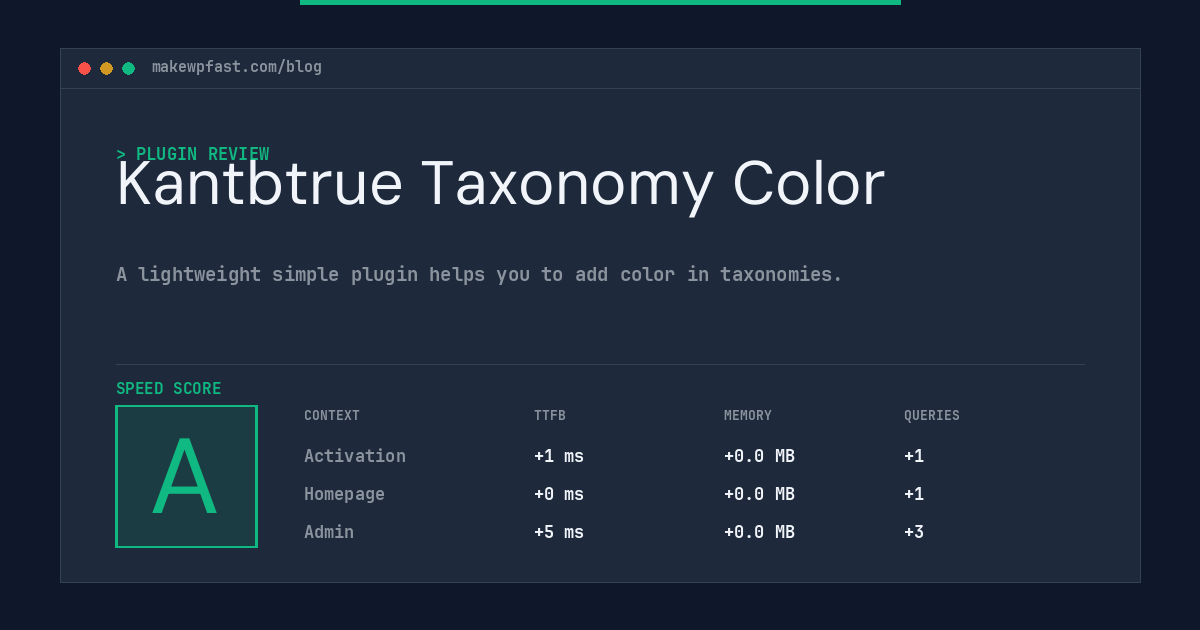 Kantbtrue Taxonomy Color - MakeWPFast