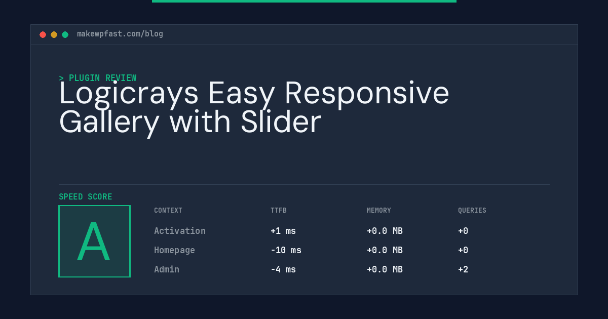 Logicrays Easy Responsive Gallery with Slider - MakeWPFast