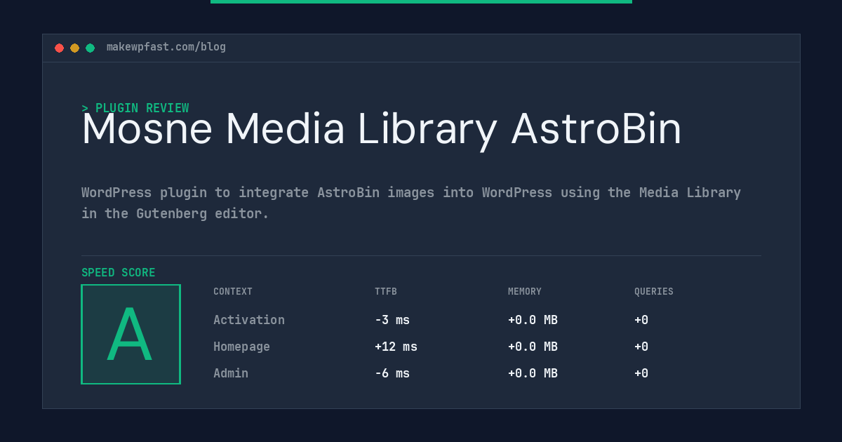 Mosne Media Library AstroBin - MakeWPFast