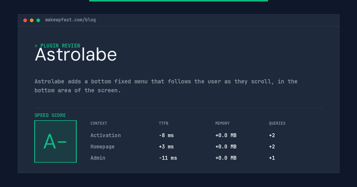 Astrolabe - MakeWPFast