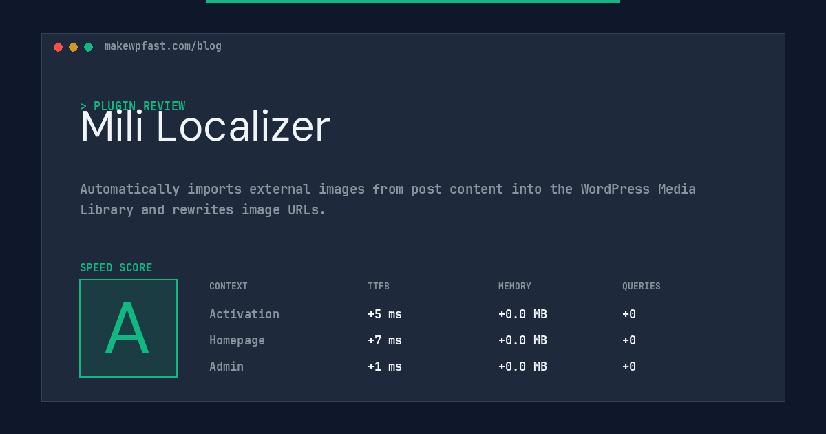 Mili Localizer - MakeWPFast