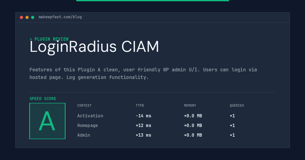 LoginRadius CIAM - MakeWPFast