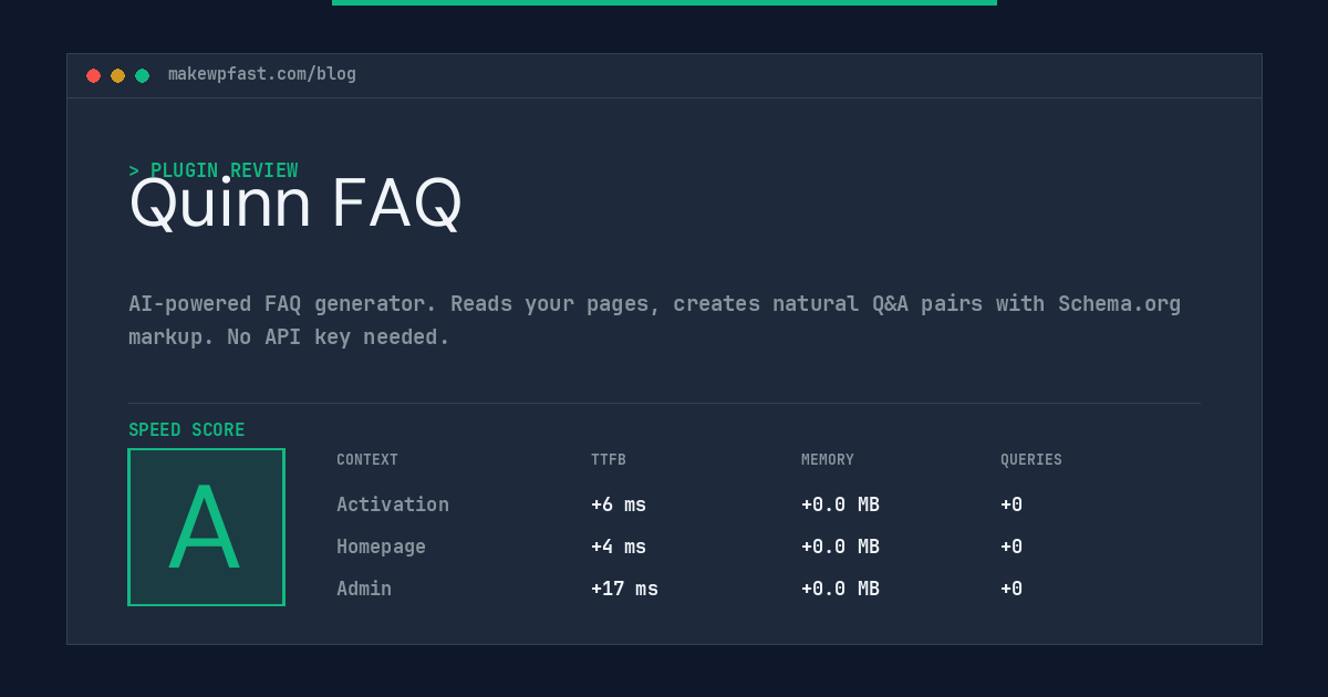 Quinn FAQ - MakeWPFast