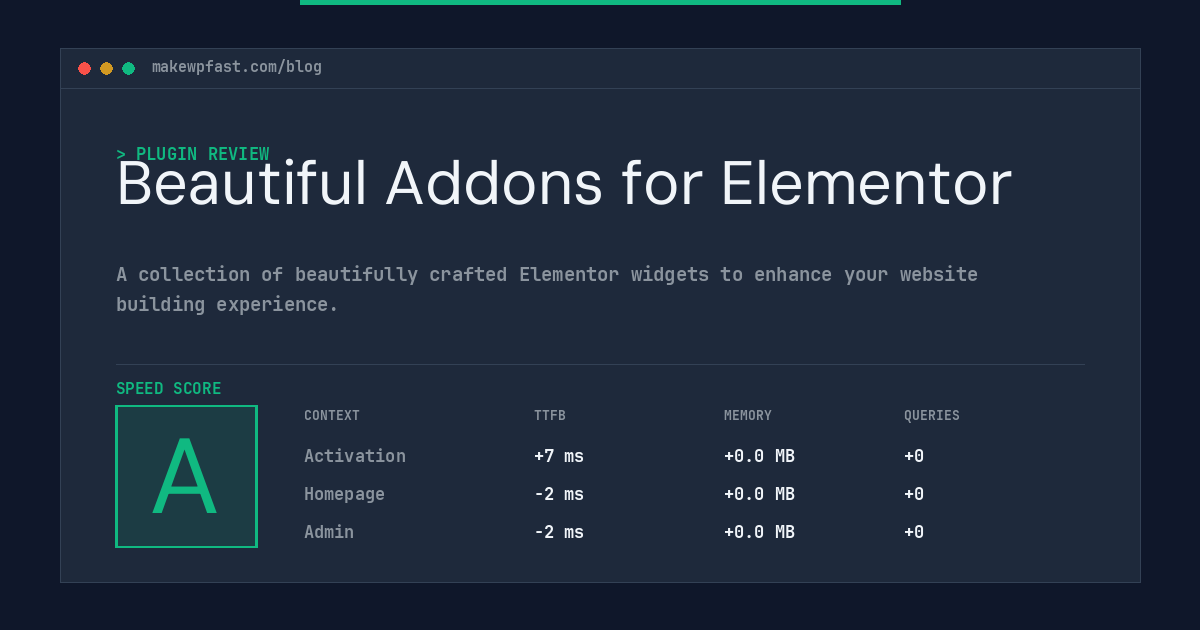 Beautiful Addons for Elementor - MakeWPFast