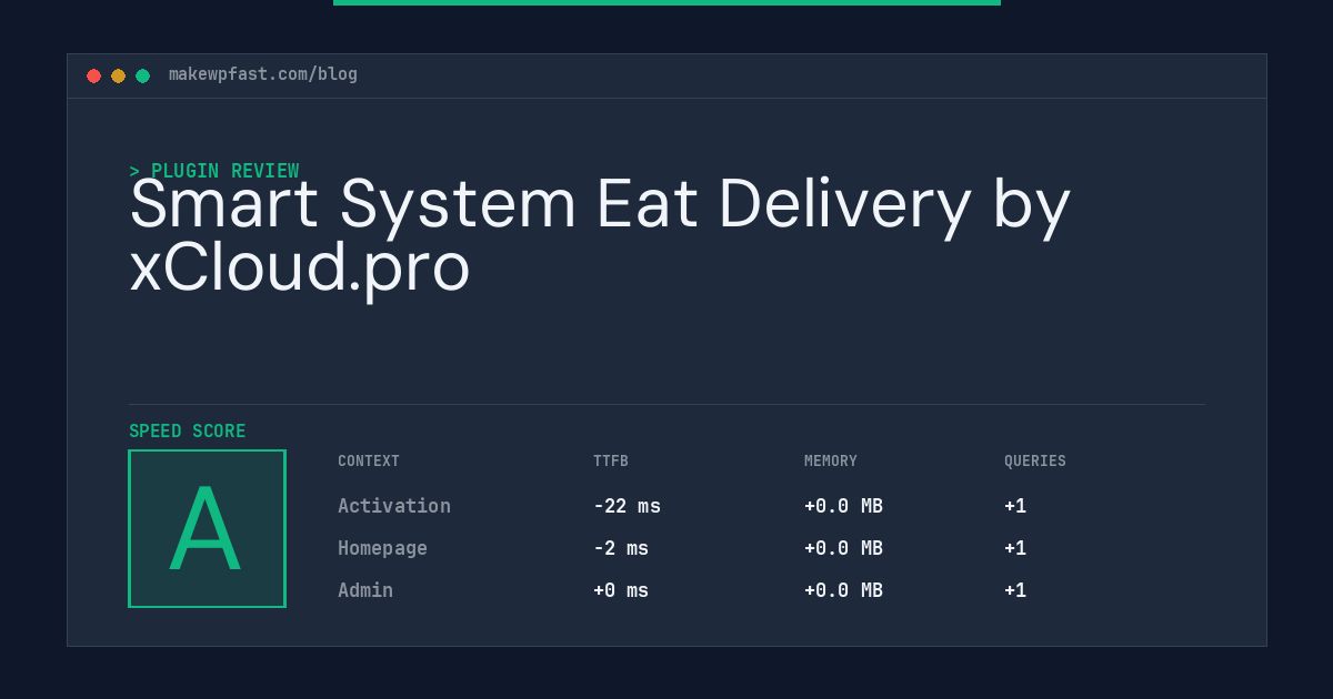 Smart System Eat Delivery by xCloud.pro - MakeWPFast