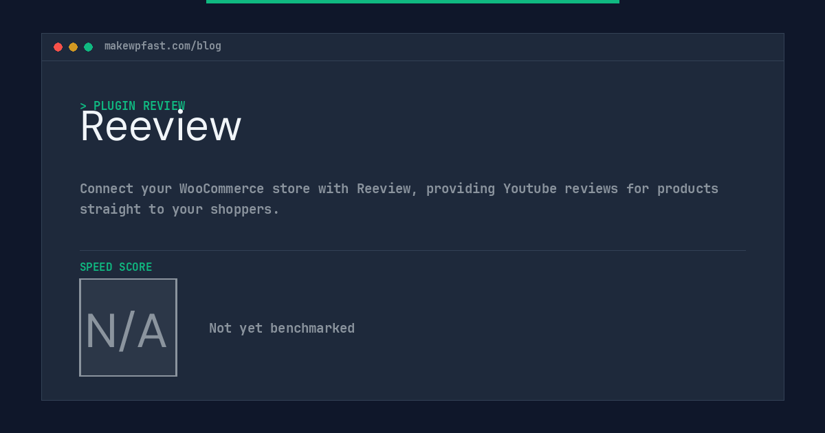 Reeview - MakeWPFast