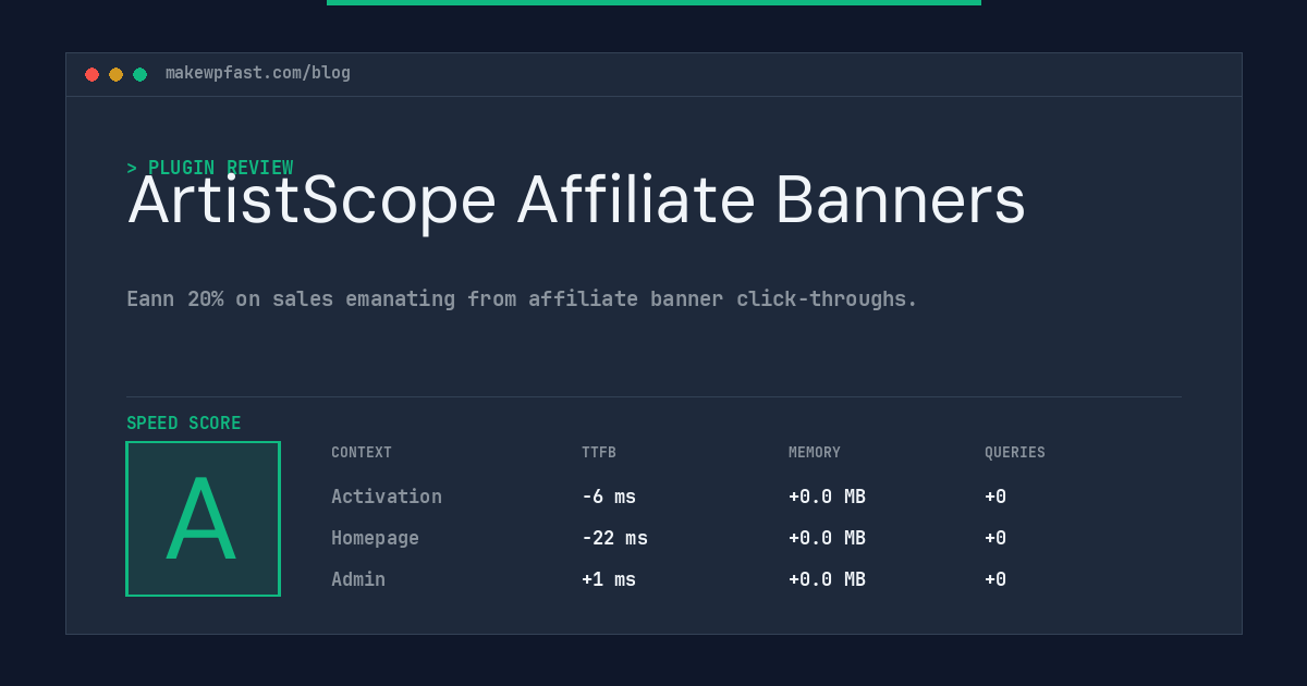 ArtistScope Affiliate Banners - MakeWPFast