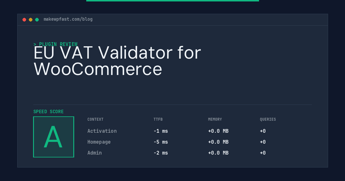 EU VAT Validator for WooCommerce - MakeWPFast