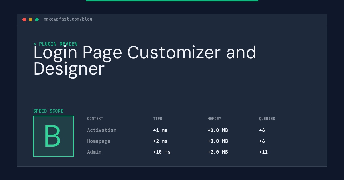 Login Page Customizer and Designer - MakeWPFast