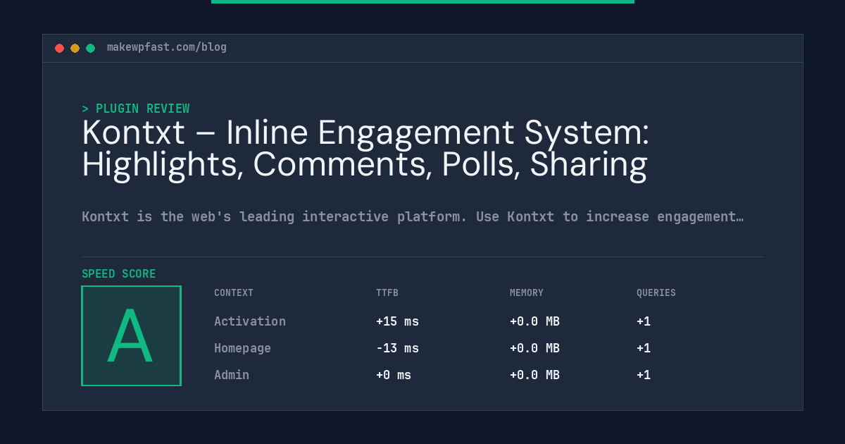 Kontxt – Inline Engagement System: Highlights, Comments, Polls, Sharing - MakeWPFast