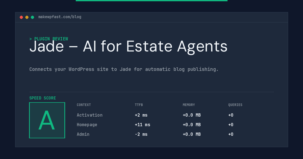 Jade – AI for Estate Agents - MakeWPFast