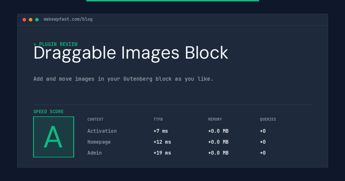 Draggable Images Block - MakeWPFast