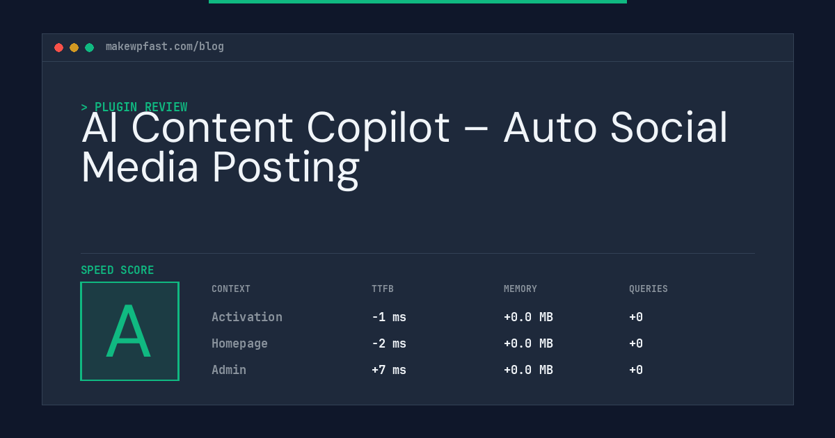 AI Content Copilot – Auto Social Media Posting - MakeWPFast
