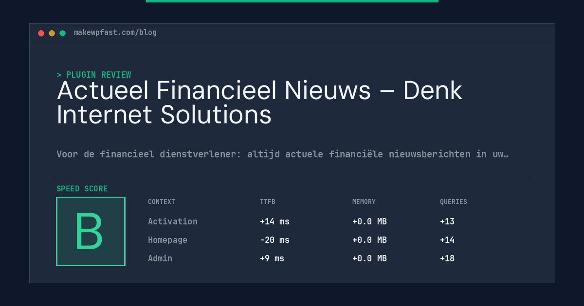 Actueel Financieel Nieuws – Denk Internet Solutions - MakeWPFast