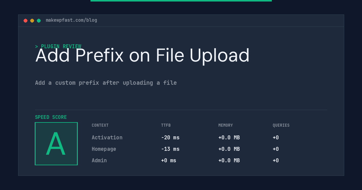 Add Prefix on File Upload - MakeWPFast