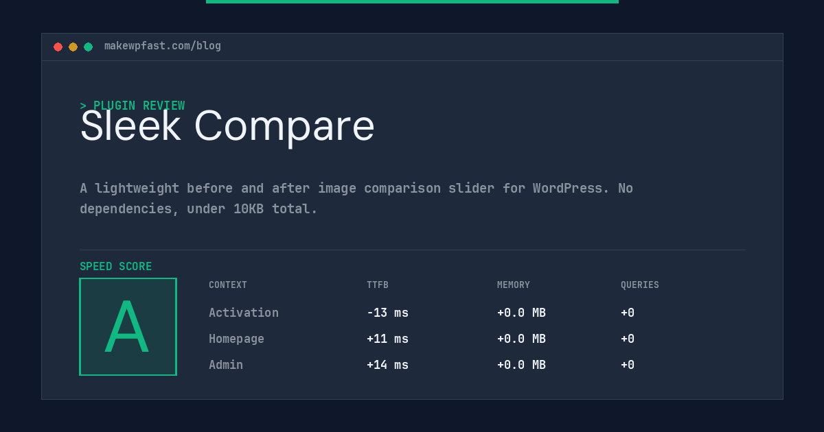 Sleek Compare - MakeWPFast
