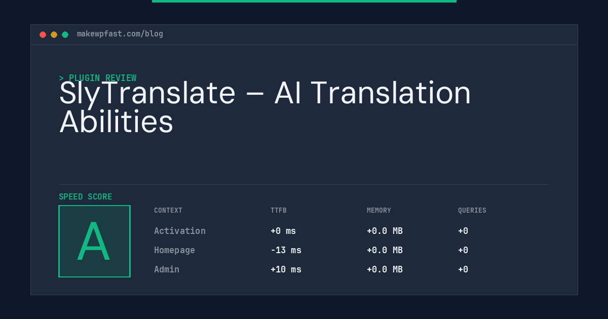 SlyTranslate – AI Translation Abilities - MakeWPFast