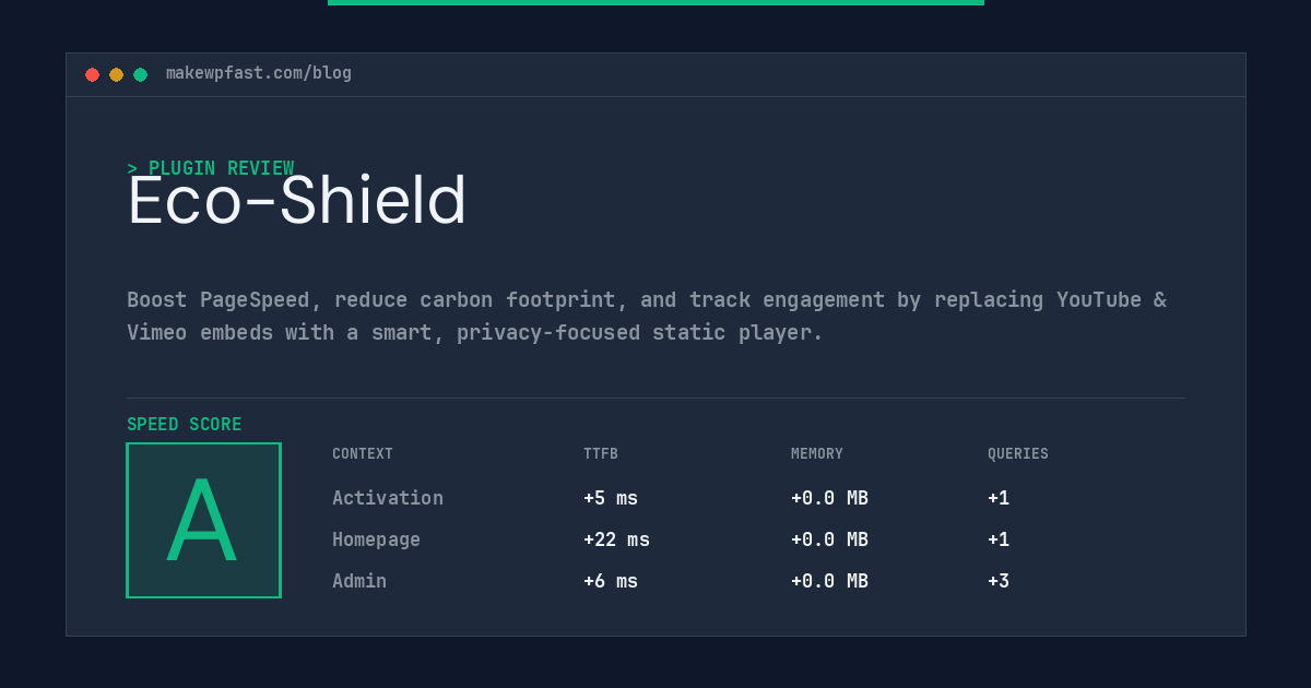 Eco-Shield - MakeWPFast