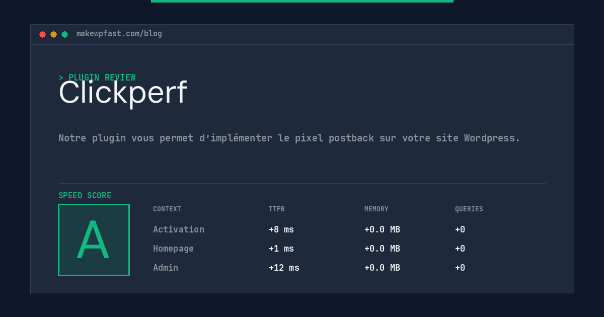 Clickperf - MakeWPFast