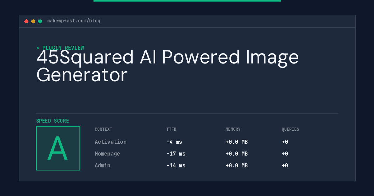 45Squared AI Powered Image Generator - MakeWPFast