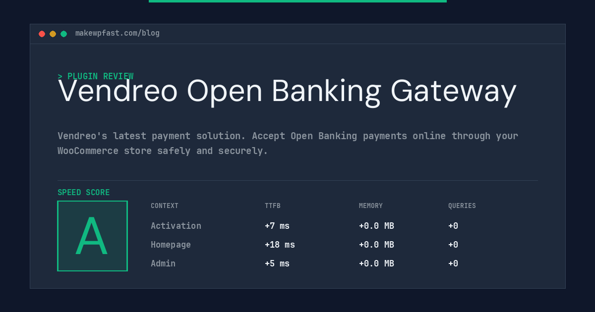 Vendreo Open Banking Gateway - MakeWPFast