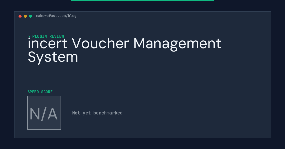 incert Voucher Management System - MakeWPFast
