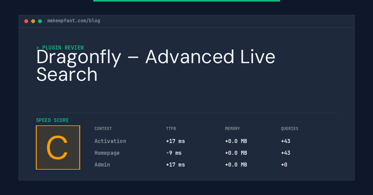 Dragonfly – Advanced Live Search - MakeWPFast