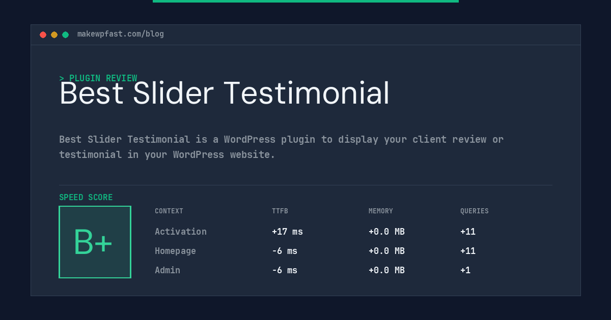 Best Slider Testimonial - MakeWPFast