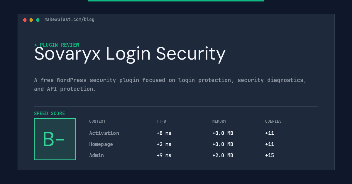 Sovaryx Login Security - MakeWPFast