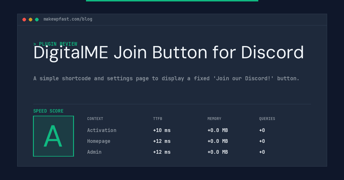 DigitalME Join Button for Discord - MakeWPFast
