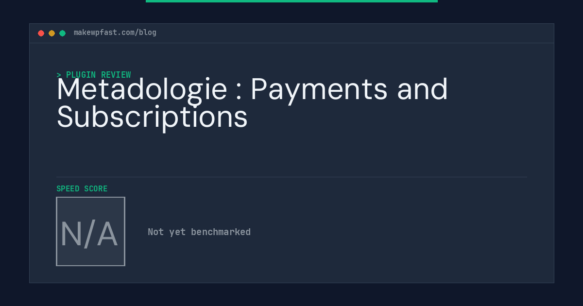 Metadologie : Payments and Subscriptions - MakeWPFast