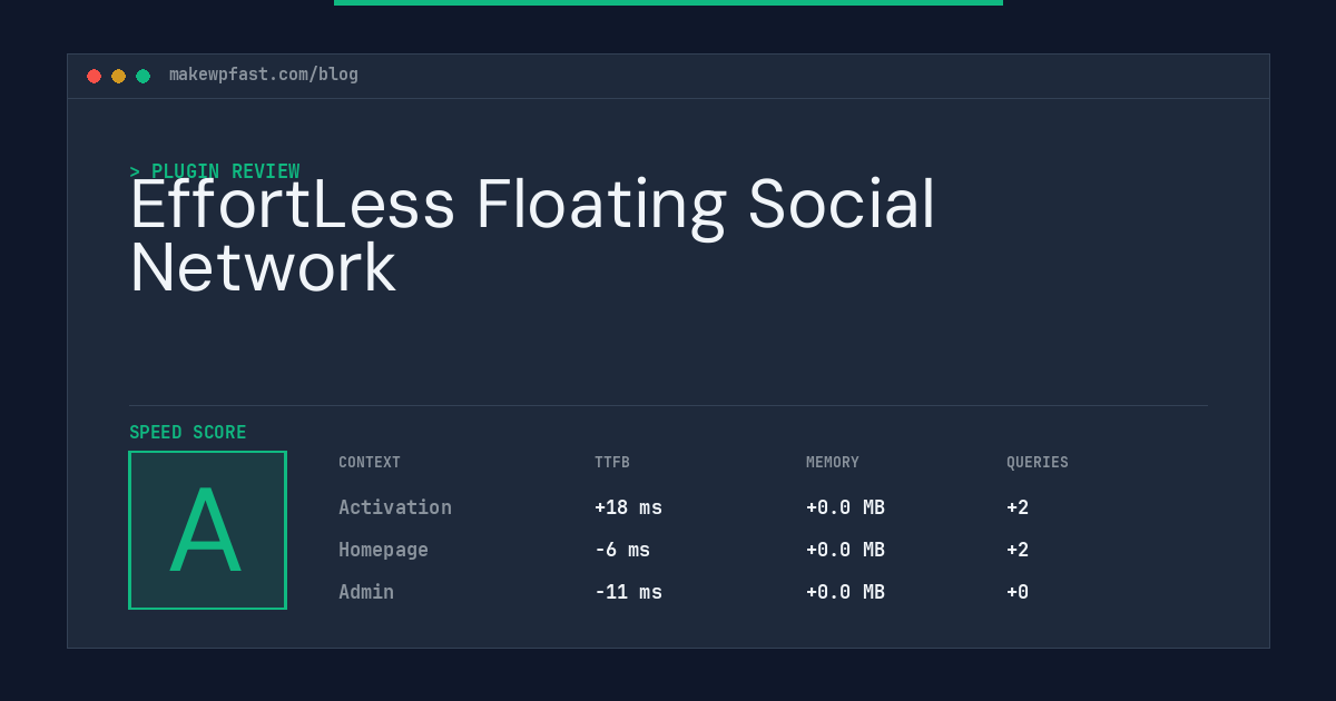 EffortLess Floating Social Network - MakeWPFast