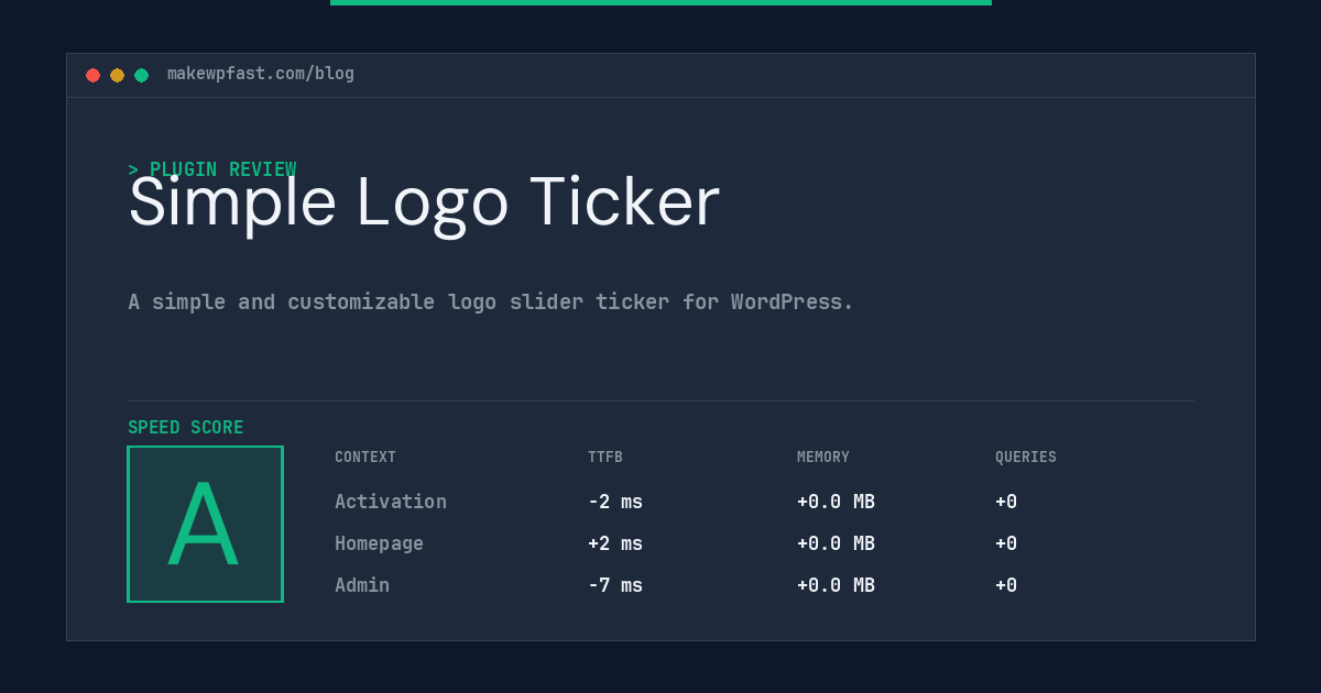 Simple Logo Ticker - MakeWPFast