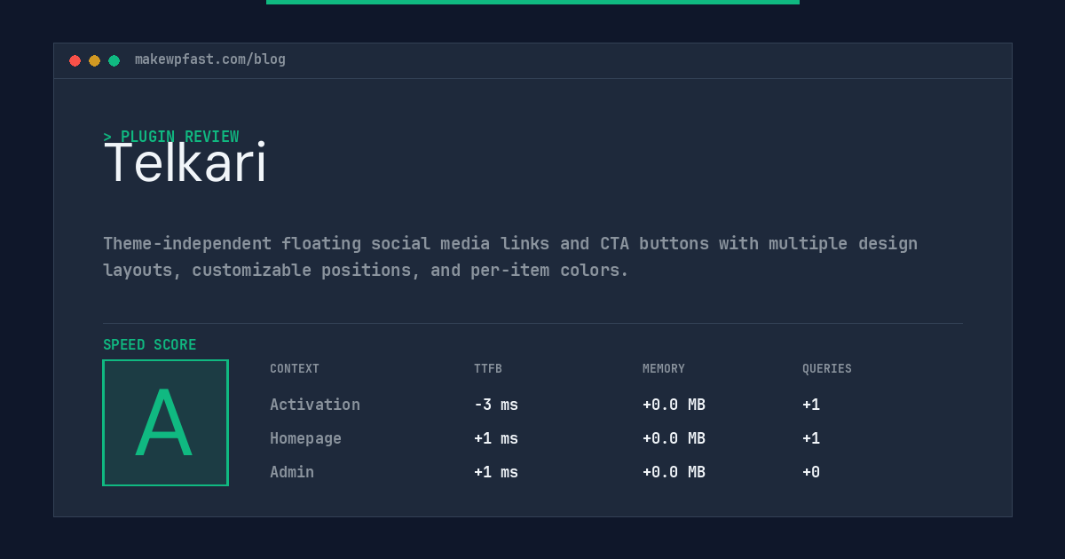 Telkari - MakeWPFast