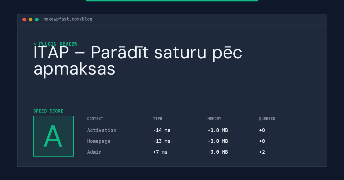 ITAP – Parādīt saturu pēc apmaksas - MakeWPFast