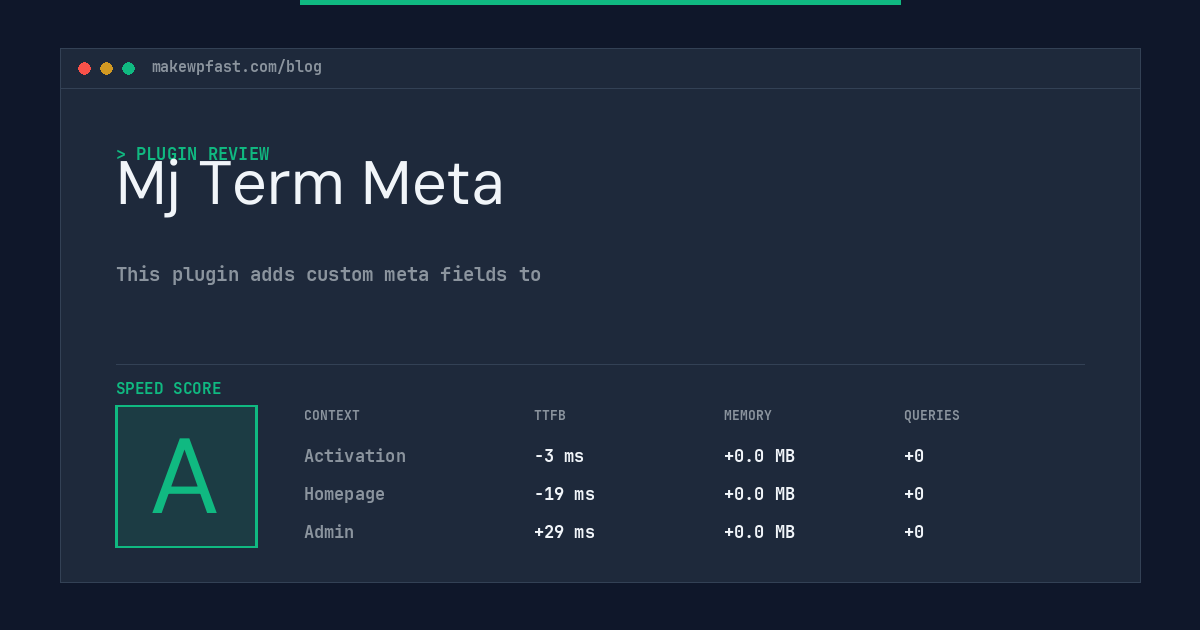 Mj Term Meta - MakeWPFast