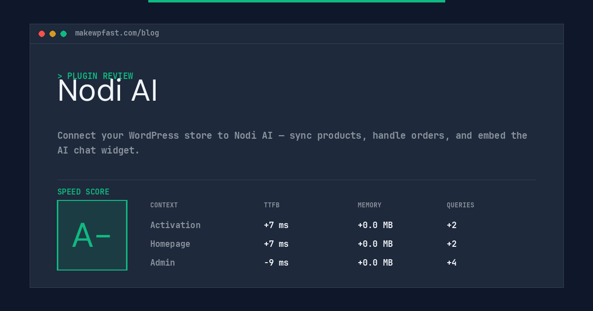 Nodi AI - MakeWPFast