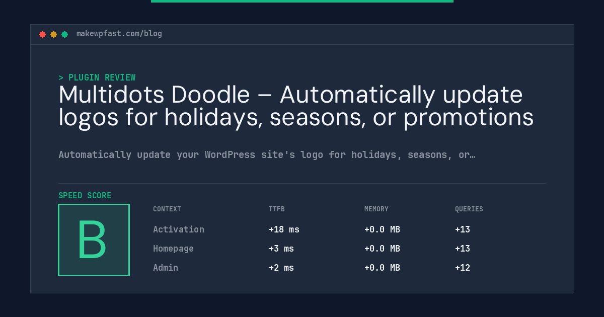 Multidots Doodle – Automatically update logos for holidays, seasons, or promotions - MakeWPFast