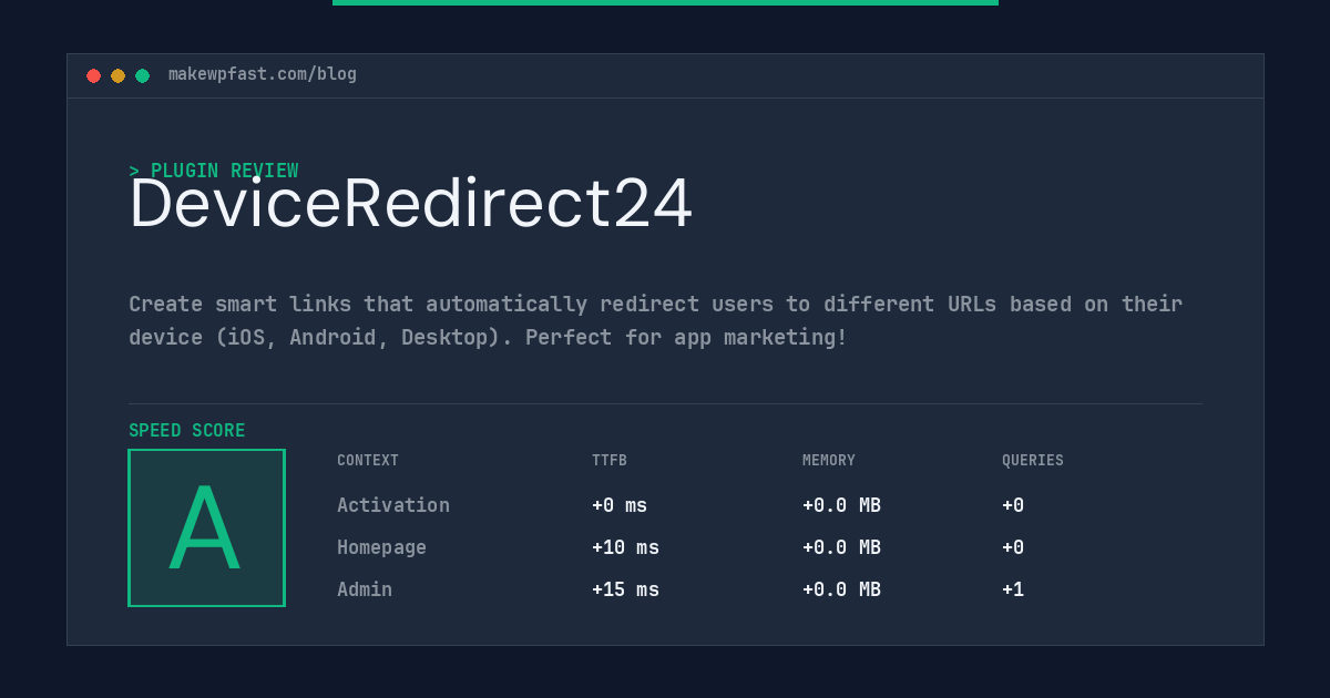 DeviceRedirect24 - MakeWPFast